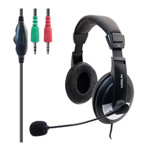 audifonos con microfono argom pro 75 negro 3.5mm