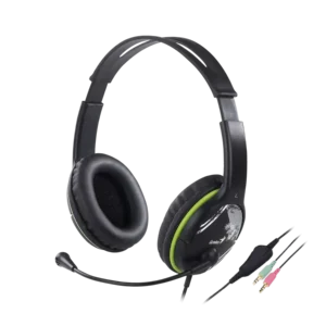 audifonos con microfono genius hs 400a verde 3.5mm control integrado