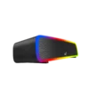 barra de sonido genius soundbar 200bt gaming negro usb bluetooth 4w iluminacion rgb de lado