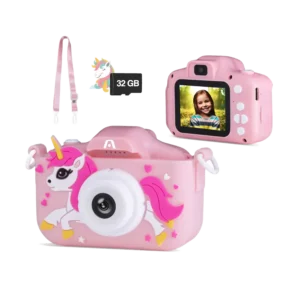 cámara digital magic pix 81 hd 1080 40mp usb lente dual para niñas microfono integrado rosado