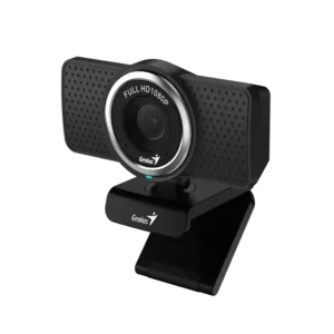 cámara webcam genius ecam 8000 2mp full hd 1080 usb micrófono digital enfoque fijo negro