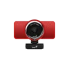 cámara webcam genius ecam 8000 2mp full hd 1080 usb micrófono digital enfoque fijo rojo