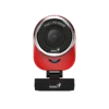 cámara webcam genius qcam 6000 2mp full hd 1080 usb enfoque fijo microfono incorporado rojo