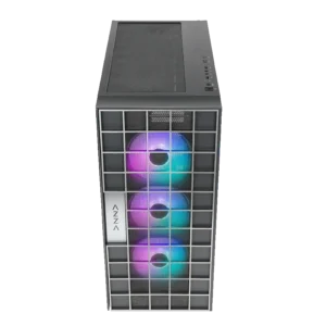 case azza neo 500 gaming mid tower negro atx 2 x usb paneles laterales de vidrio