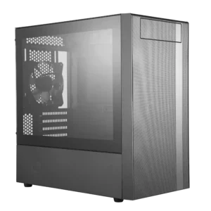 case cooler master box nr400 odd gaming mini tower negro atx 2 x usb panel lateral vidrio templado
