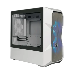 case cooler master td 300 mesh gaming mini tower blanco atx 2 x usb panel frontal malla panel lateral vidrio templado