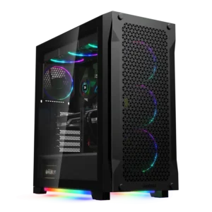 case gamdias argus e4 elite gaming mid tower blanco atx 3 x usb panel izquierdo de vidrio templado