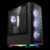 case gamdias athena m6 lite gaming mid tower atx negro 3 x usb panel frontal malla panel vidrio templado