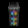 case gamdias aura cg3 elite gaming mid tower negro 3 x usb panel frontal de malla de vidrio templado