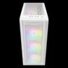 case gamdias aura gc2 elite wh gaming mid tower blanco 3 x usb panel frontal de malla de vidrio templado