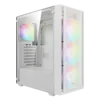 case gamdias aura gc2 elite wh gaming mid tower blanco 3 x usb panel frontal de malla de vidrio templado