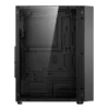 case gamdias aura gc2 gaming mid tower atx negro 3 x usb panel frontal malla panel lateral vidrio templado