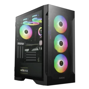 case gamdias talos e2 elite gaming mid tower negro atx 3 x usb panel frontal y lateral vidrio templado
