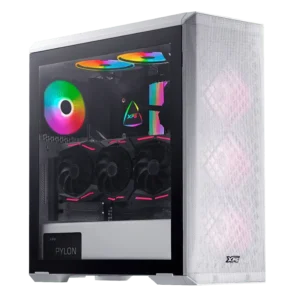 case xpg defender gaming full tower blanco atx 2 x usb paneles laterales vidrio templado panel frontal malla magnética