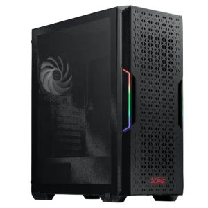 case xpg starker air gaming mid tower negro atx 2 x usb paneles laterales vidrio templado panel frontal malla magnética