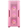 case xpg starker air gaming mid tower rosado atx 2 x usb paneles laterales vidrio templado panel frontal malla magnética