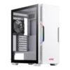 case xpg starker gaming mid tower blanco atx 2 x usb paneles laterales vidrio templado