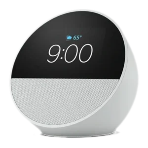 cornetas amazon echo spot blanco glaciar smart home despertador inteligente