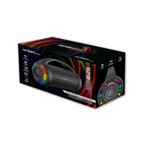 cornetas argom radyon beats negro 3.5mm bluetooth 9w luces led inalámbrico