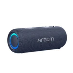 cornetas argom radyon x32 premium azul 3.5mm usb bluetooth luces led inalámbrico