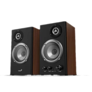 cornetas genius sp hf1200b madera 3.5mm usb tipo c 36w parlante hifi 2 vías