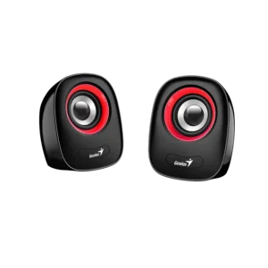 cornetas genius sp q160 gris usb 3.5mm 6w control de volúmen diseño estético