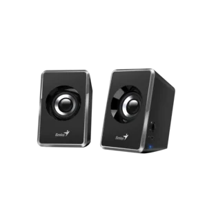 cornetas genius sp u125 gris 3.5mm usb 3w estéreo