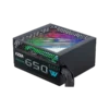 fuente de poder azza gaming 650w argb atx 12v 80 plus bronze 100 240v led negro