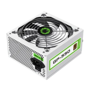 fuente de poder gamemax gaming 550w gp 550 bronze atx 12v 5 sata certificado de seguridad blanco
