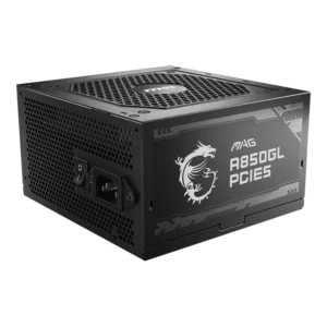 fuente de poder msi gaming 850w mag a850gl atx pfc 100 240v 80 plus gold sata full modular negro