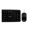 kit teclado mouse argom dpi 800 usb español resistente a derrames negro