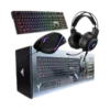 kit teclado mouse audífonos gaming gamdias poseidon e2 argb dpi 3600 diseño ergonómico negro