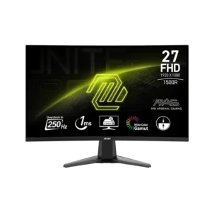 monitor curvo msi mag 276cx 27" gaming led fhd 1920 x 1080 1ms