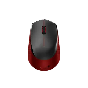 mouse genius nx 8000s 1200dpi 3 botones inalámbrico plug & play ambidiestro clic silencioso rojo