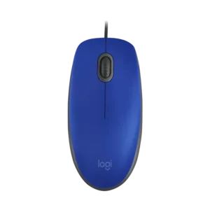 mouse logitech m110 1000dpi usb 3 botones rueda de desplazamiento azul