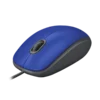 mouse logitech m110 1000dpi usb 3 botones rueda de desplazamiento azul