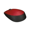 mouse logitech m170 1000dpi inalámbrico 3 botones rueda de desplazamiento rojo