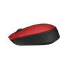 mouse logitech m170 1000dpi inalámbrico 3 botones rueda de desplazamiento rojo