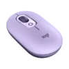 mouse logitech pop emoji 1000dpi inalámbrico 4 botones multidispositivo violeta