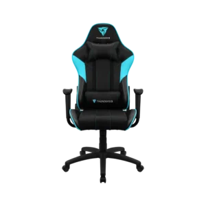 silla aerocool gaming thunderx3 ec3 ergonomica reclinable base de acero air tech negro y azul