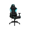 silla aerocool gaming thunderx3 ec3 ergonomica reclinable base de acero air tech negro y azul