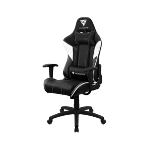 silla aerocool gaming thunderx3 ec3 ergonomica reclinable base de acero air tech negro y blanco