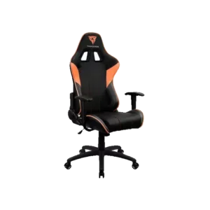 silla aerocool gaming thunderx3 ec3 ergonomica reclinable base de acero air tech negro y naranja