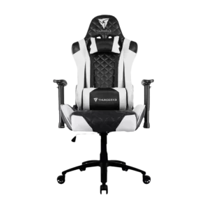silla aerocool gaming thunderx3 tgc12 ergonomica reclinable reposabrazos asiento ajustable negro y blanco