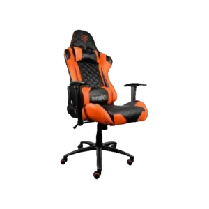 silla aerocool gaming thunderx3 tgc12 ergonomica reclinable reposabrazos asiento ajustable negro y naranja