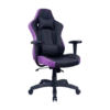 silla cooler master gaming caliber e1 ergonomica ajuste de inclinancion reposacabezas negro y morado