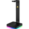soporte para audifonos corsair st100 rgb 3.5mm usb
