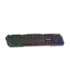 teclado argom gaming combat kb56 inglés luz rgb usb plug & play estructura metálica negro