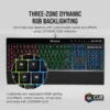 teclado corsair gaming k55 pro español rgb usb 110 teclas resistente a derrames negro