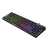 teclado genius gaming scorpion k7 plus español rgb led usb antiderrame pane de control volúmen negro